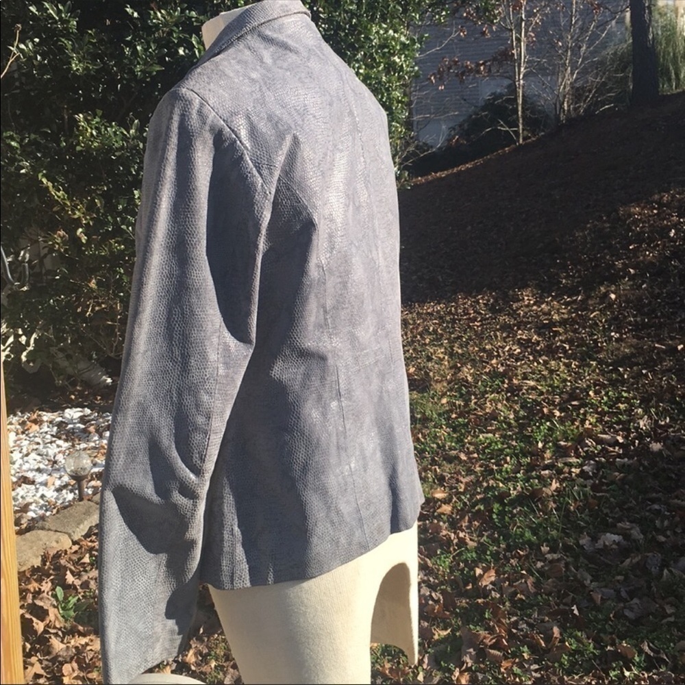 Brandon Thomas Python Print Leather Jacket - image 8